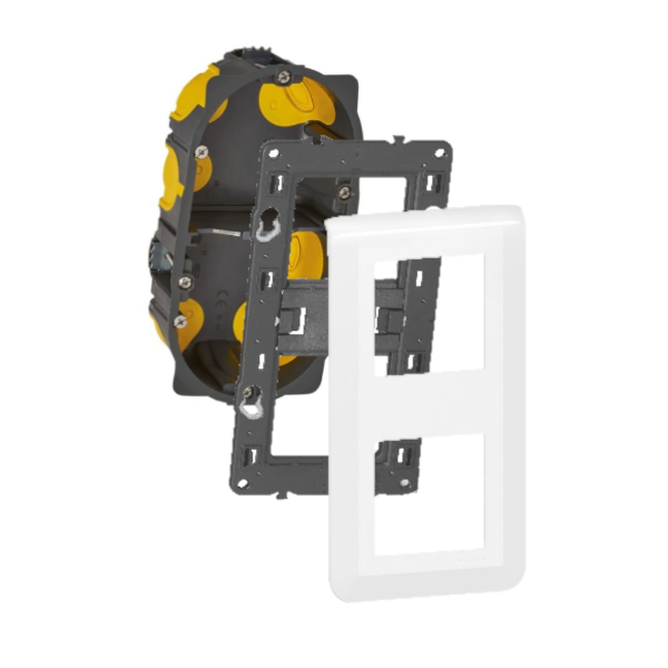 Legrand Mosaic - LOT - Plaque 2x2 modules - vertical - 277822L+080252+080022L