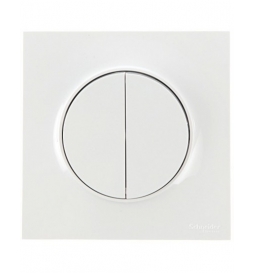 Schneider Odace - Double Poussoir 10A Complet - 250V - s520216+s520702