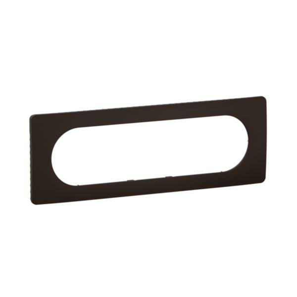 Legrand - Céliane 2024 - Plaque de finition Noir mat - 1 poste - 6/8 modules - Réf : CP0111