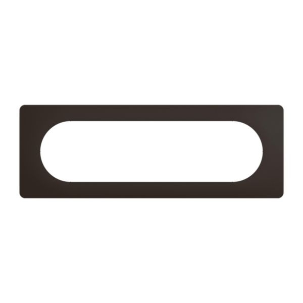 Legrand - Céliane 2024 - Plaque de finition Noir mat - 1 poste - 6/8 modules - Réf : CP0111