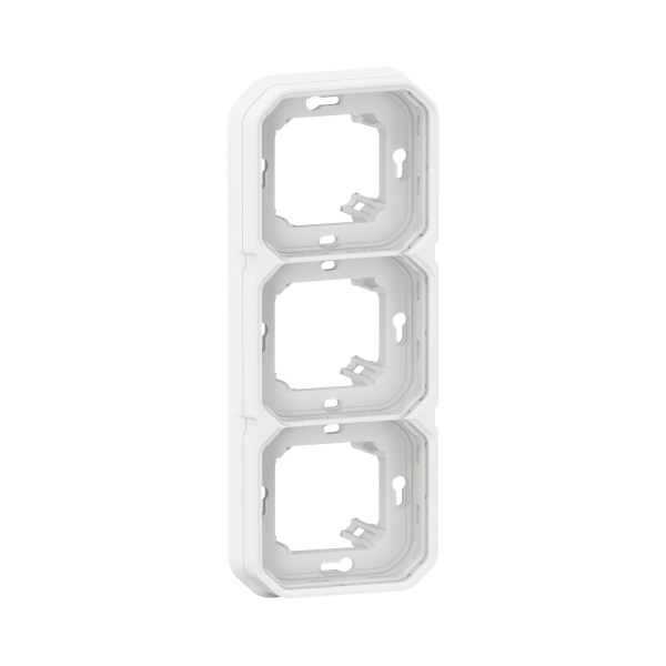 nche - Encastré - 3 postes - Horizontal ou vertical - Blanc - Réf : 069698L
