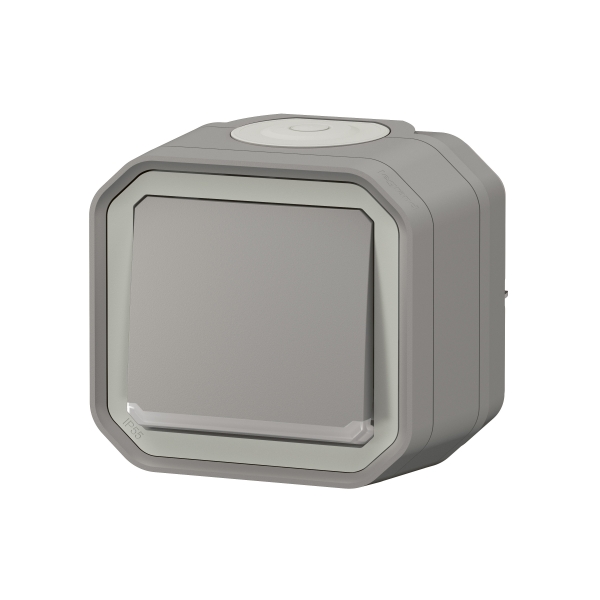 Legrand Plexo - Bouton poussoir lumineux 10A - 250V - IP55/IK08 - Réf : 069722L