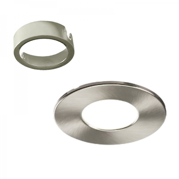 Electra - Collerette et Adaptateur aluminium brossé pour Spot LED Electra 302687 - Réf : 302769