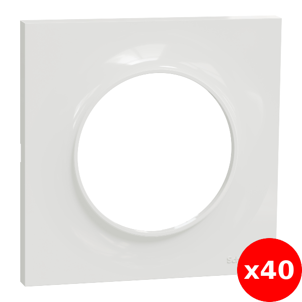 Schneider - Odace - Styl - LOT  - Plaque 1 poste - Réf : S520702x40