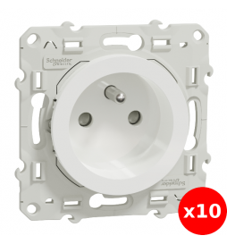 Schneider Odace - LOT - Prise de courant - 2P+T 16A - 250V - Réf : S520059x10