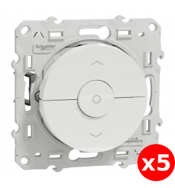 Schneider Odace - Interrupteur volets-roulant montée/descente/stop - Réf : S520208x5