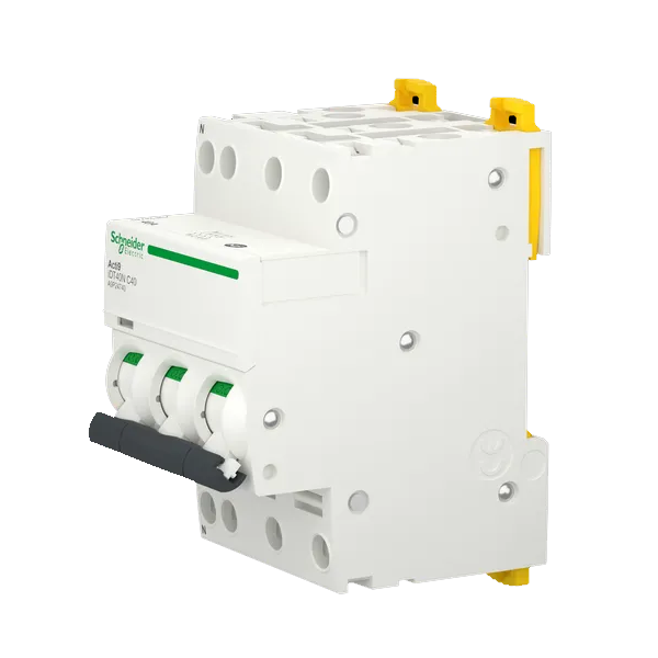 Schneider - Acti9 IDT40N - disjoncteur modulaire - 3p+n D 6A 6000A/10KA - Réf : A9P34706