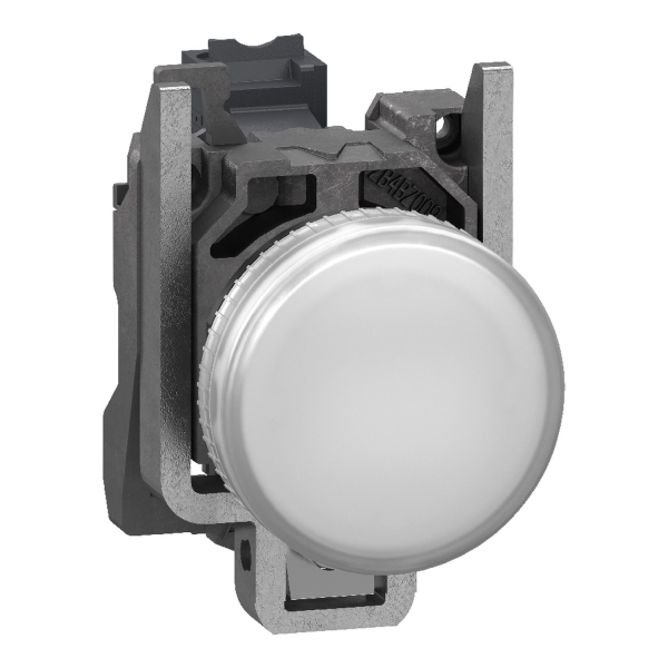 Schneider - Harmony voyant rond Ø22 - IP66 - blanc - LED intégrée - 24V - XB4BVB1