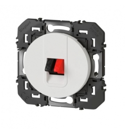 Legrand - Prise haut-parleur simple Dooxie - finition blanc - Réf : 600381