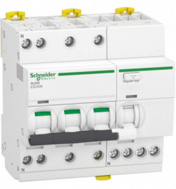 Schneider - Acti9 - iDD40K - Disj diff - 16A - 3P+N - type AC - 4,5kA - 30mA - Réf : A9DK1716