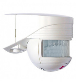 B.E.G - Détecteur de mouvement avec zone de détection 140° - Mural - Blanc - LC-Click 140 - Réf : 91101